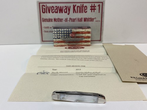 CASE XX ARCHIVE EVENT GENUINE MOTHER OF PEARL HALF WHITTLER 8208