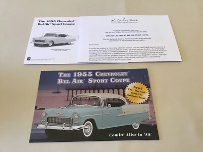 Danbury Mint 1955 Chevrolet Bel Air Sport Coupe Rare Paperwork Only Diecast 1:24