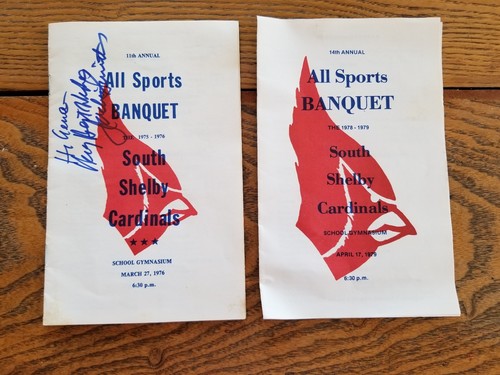 Jackie Smith St.Louis Cardinals Signed 1976 High School Sport Banquet Program