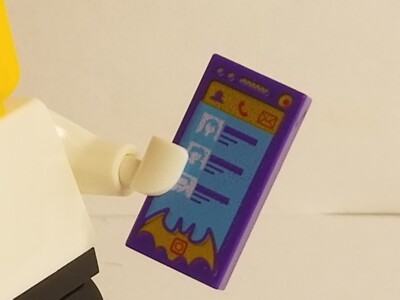 LEGO Bat Girl SMART Phone Cell Printed Purple Cover 2017 Batman Smartphone Power