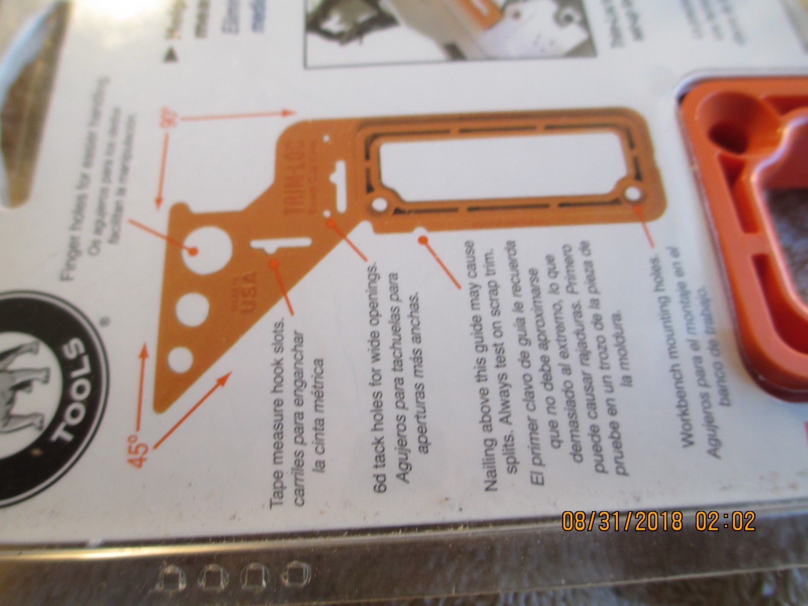 TRIM-LOCK BENCH DOG USA QUALITY NEW IN PACKAGE 10-016