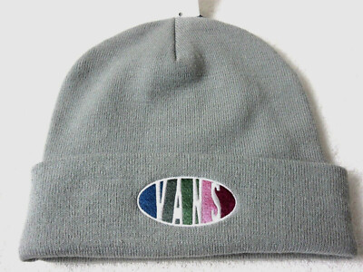 Vans Women's Breakin Curfew Black Striped Beanie (VN0A5GUV2UC) - NWT 