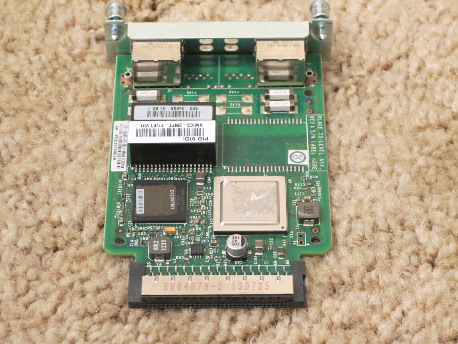 Genuine Cisco VWIC3-2MFT-T1/E1 2-Port version of VWIC3-1MFT-T1/E1