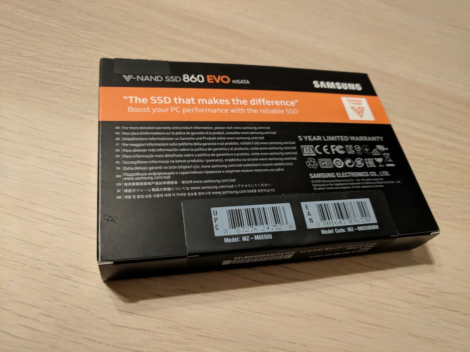 Samsung MZ-M6E500BW 860 EVO 500 GB mSATA Internal SSD