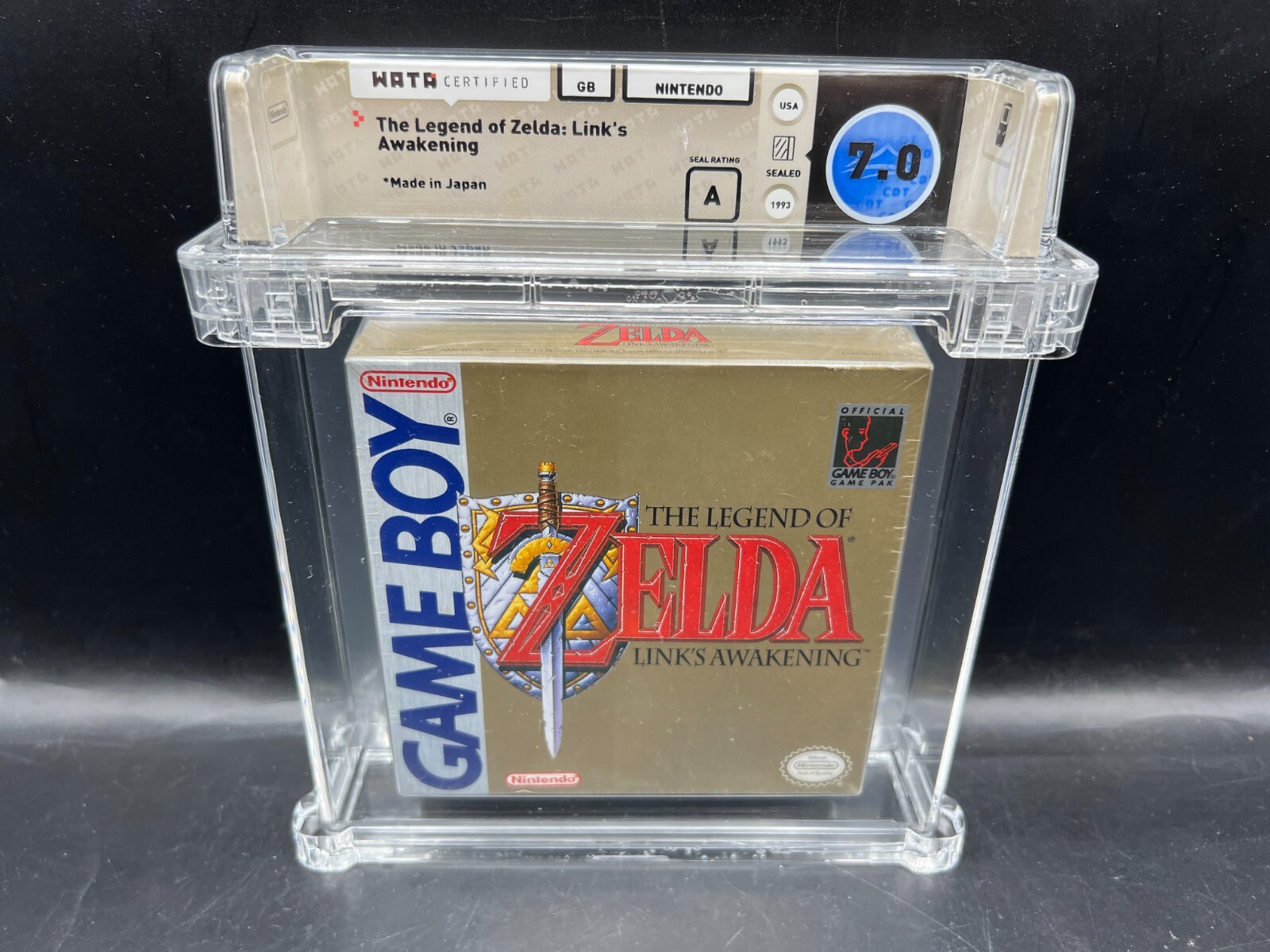1st Print Legend of Zelda: Link's Awakening Game Boy WATA
