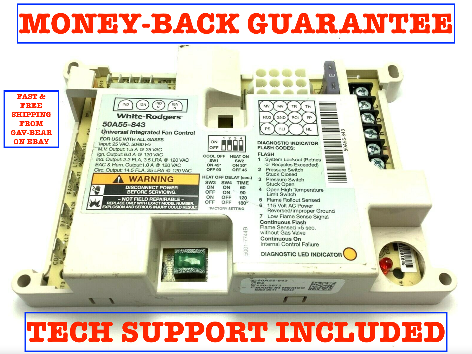 50A55-843 w/ MONEY-BACK GUARANTEE + FAST SHIPPING & TECH SUPPORT FREE - WARRANTY