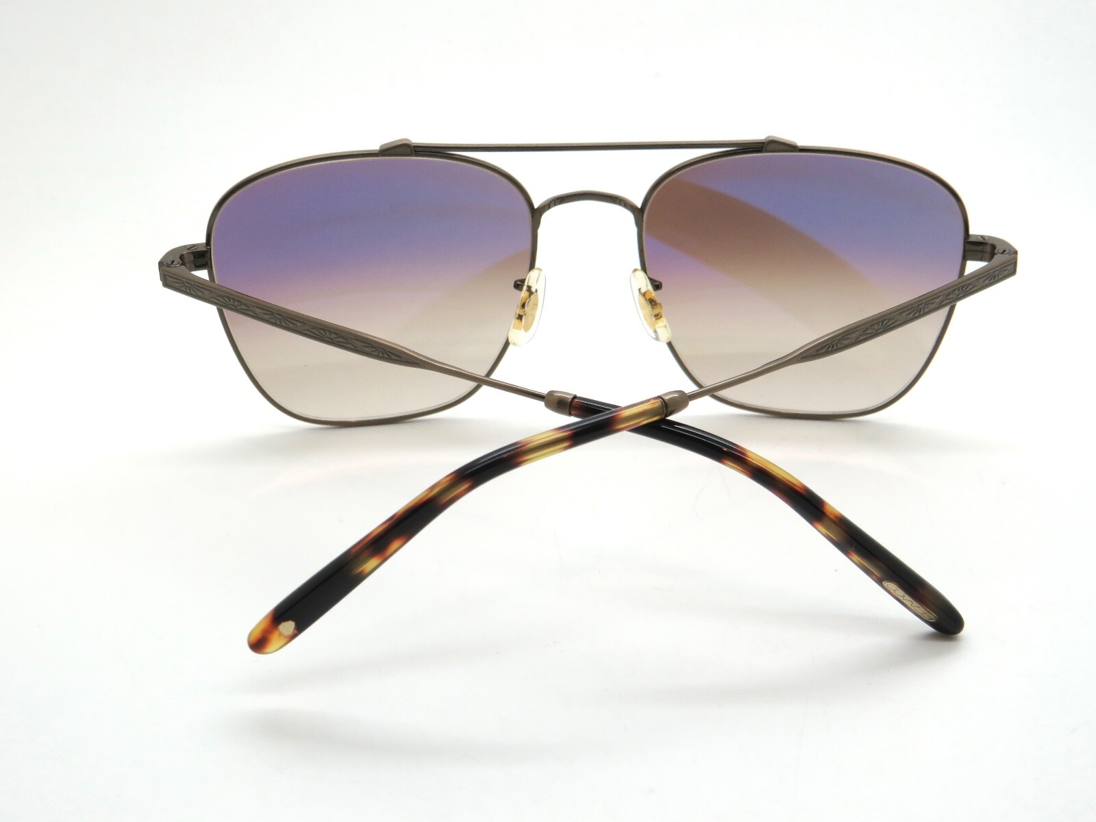 Pre-owned Oliver Peoples Brunello Cucinelli Ov1322st 5284q1 Marsan Antique Gold Sunglasses In Tuscan Brown Gradient Mirror