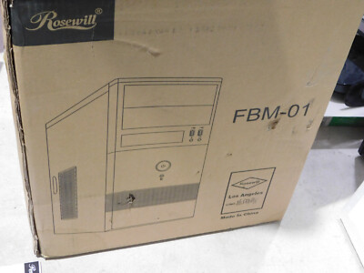 Rosewill FBM-01 Micro ATX Mini Tower Computer Case with Dual Fans Beige/White