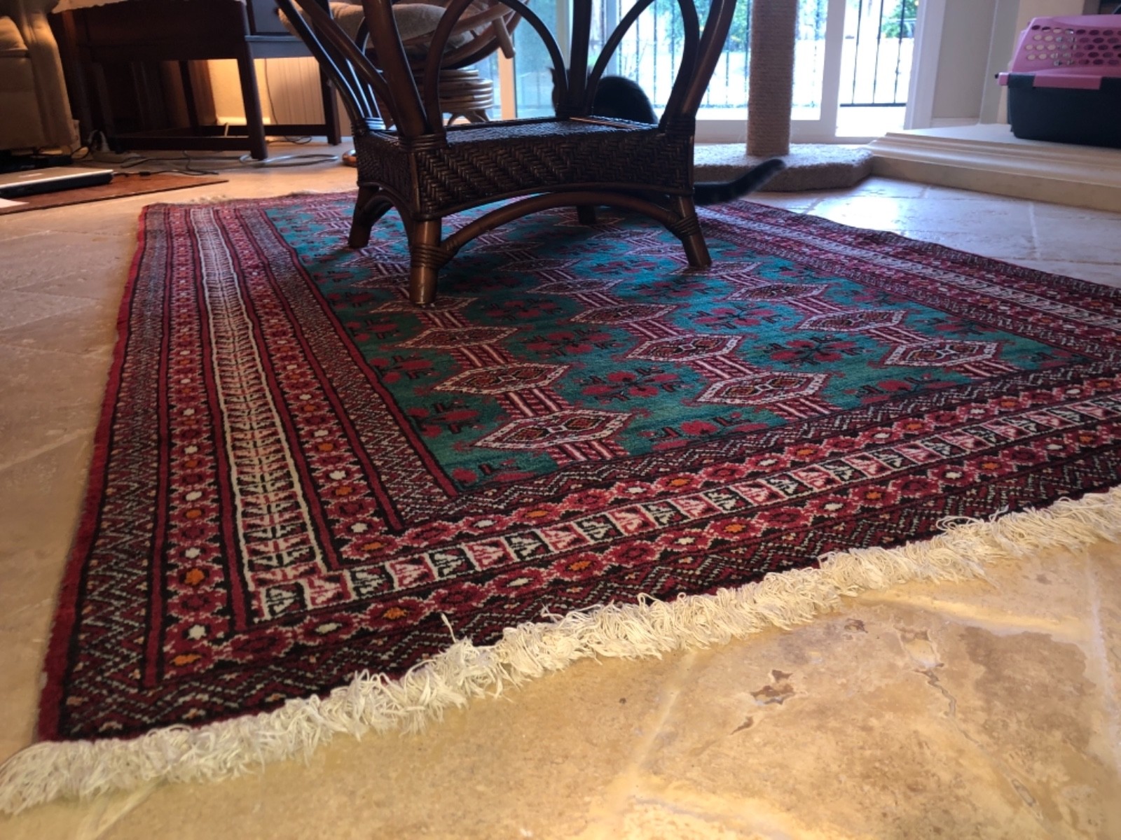 Iranian hand woven Carpet 4’ X 7’