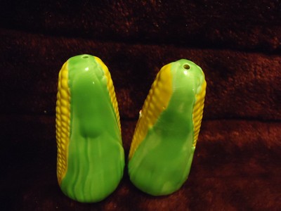 EAR OF CORN SALT & PEPPER SHAKERS....APPROX 4