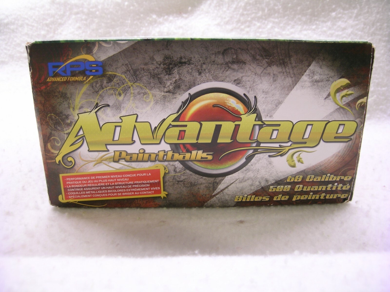 RPS .68 Caliber Advanced Formula Paintballs 500 Count Orange Fill