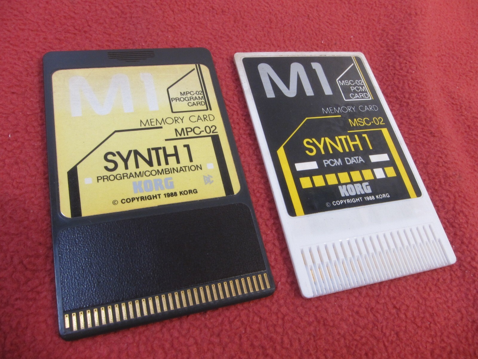 【希少】Korg メモリーカードセット MPC-02/MSC-02 M1シリーズ Korg M1 Synth 1 MPC-02 Program & MSC-02 PCM Memory Card For