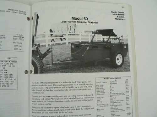 VTG Todd Farm Equipment Inc Lawn Industrial Implement Catalog 1994 Hagerstown MD