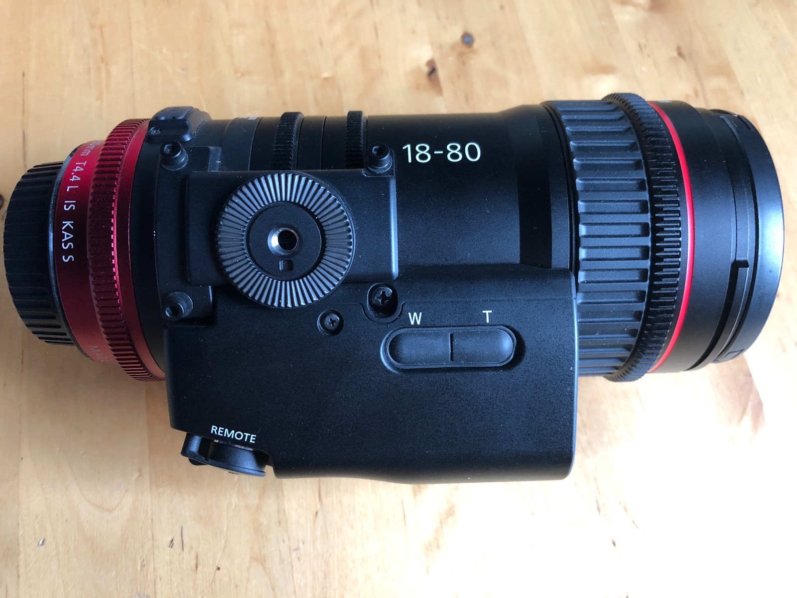 Canon 18-80mm lens cine-servo compact-servo zoom + ZSG-C10 Grip controller
