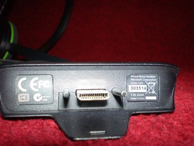 Genuine Microsoft Xbox 360 Model 1564 Wired Mono Headset - USED