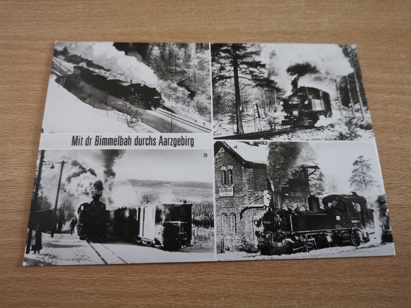 Ansichtskarte Postkarte Ddr Erzgebirge Dampflok Bimmelbahn Schmiedeberg Wiesenth