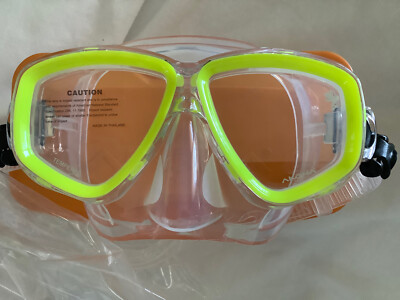 New Akona Wahoo Jr. Dive Mask, AKM180YL Yellow With Box
