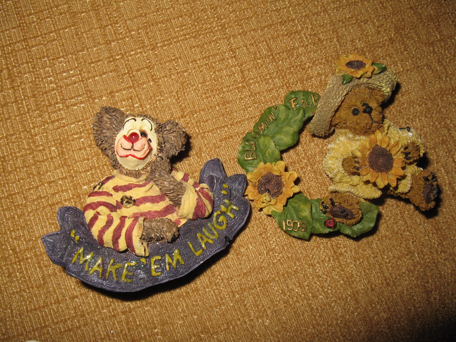 6 Boyds Bearwear*PIN BROOCH*PENDANT*Bear*Clown*Santa*sunflower*teacup*moose*