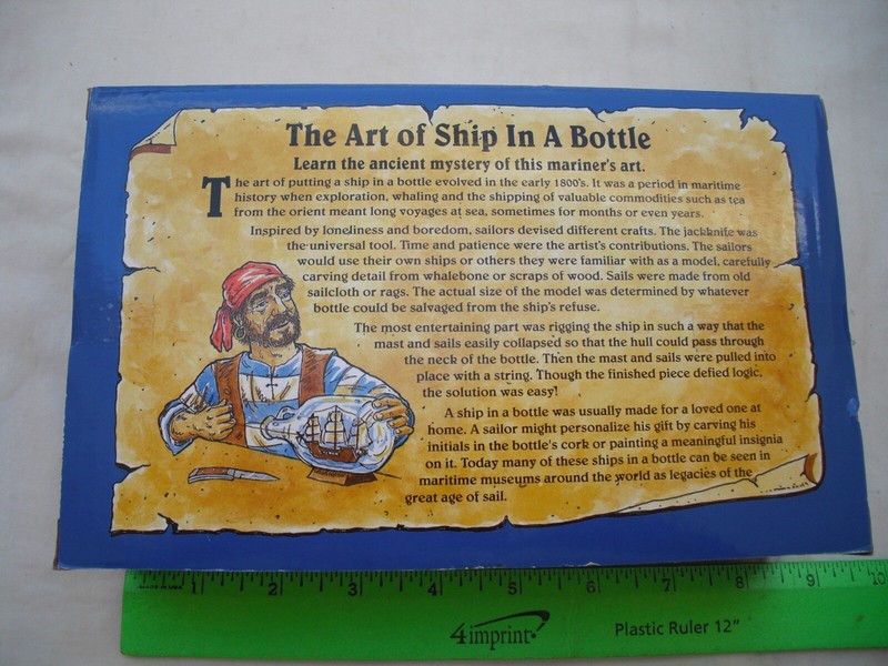 Cape Shore Ship in a Bottle Kit 1-3305 Pirate Ship, Wood Hull, Boat Model Kit