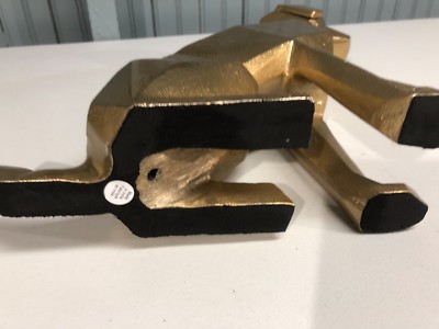 Heavy Metal Futuristic Gold Tone Made In India Sitting Dog Puppy 12