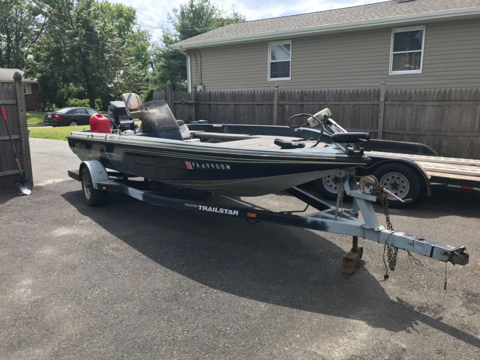 1993 Tracker Nitro 190 TF Johnson 150hp Runs excellent, Live wells, Motorgide