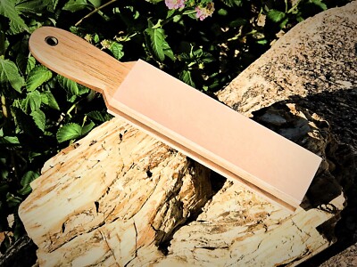 Deluxe Premium Dual Toned Walnut/Oak,10oz Leather double sided STROP 12 x2.5''