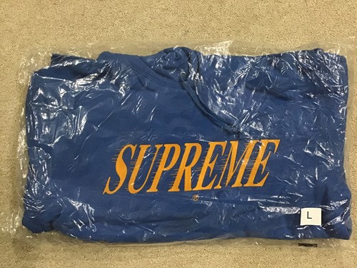 Pre-owned Supreme Crossover Hooded Blue Sweatshirt Size Large Authentic Ss20sw79 Week 8
