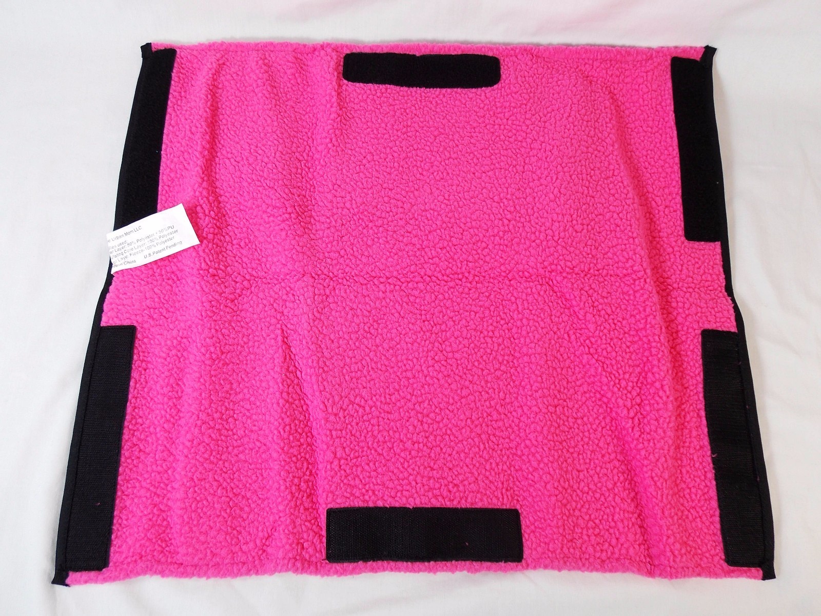 Mommy Mitten Stroller Hand Warmer Handlebar Cover Fleece Lined Black Hot Pink
