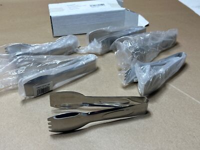 6x Pack Lot Hubert 6'' Stainless Steel Serving Buffet Tongs Professional Kitchen