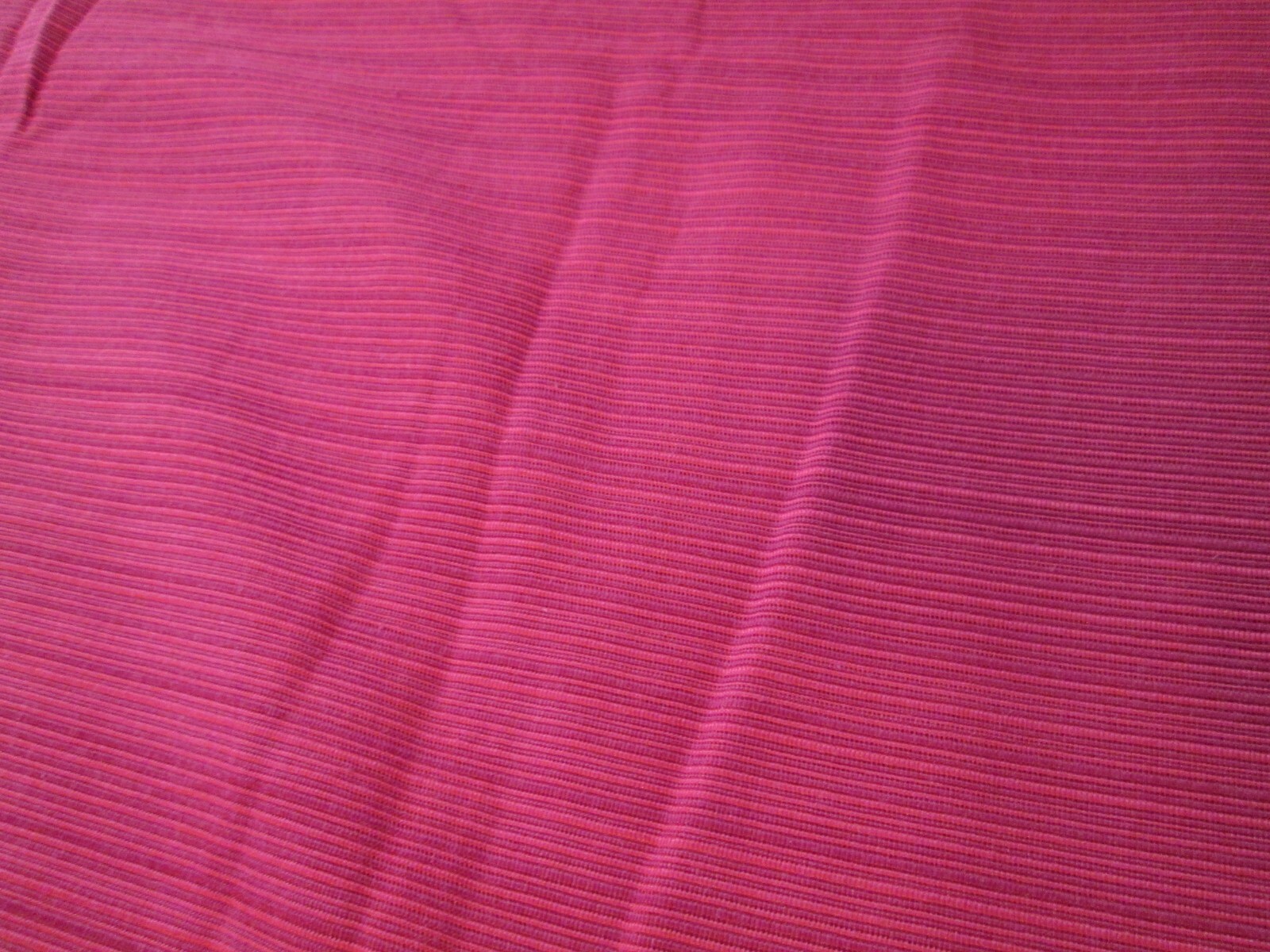 Vintage Cloth TableCloth  Woven Stripes Narrow Red 58