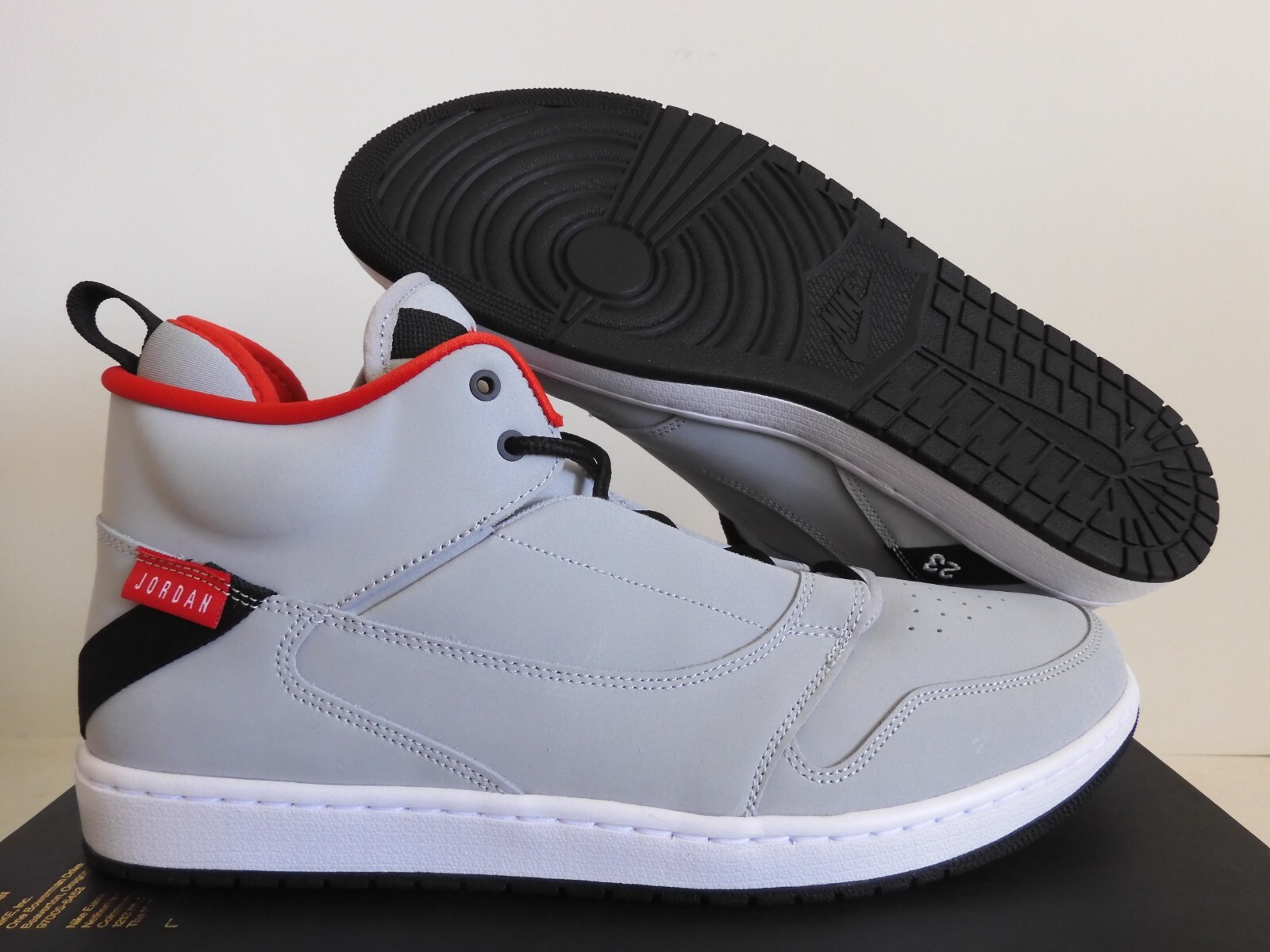 NIKE AIR JORDAN FADEAWAY WOLF GREY-WHITE-UNIVERSITY RED SZ