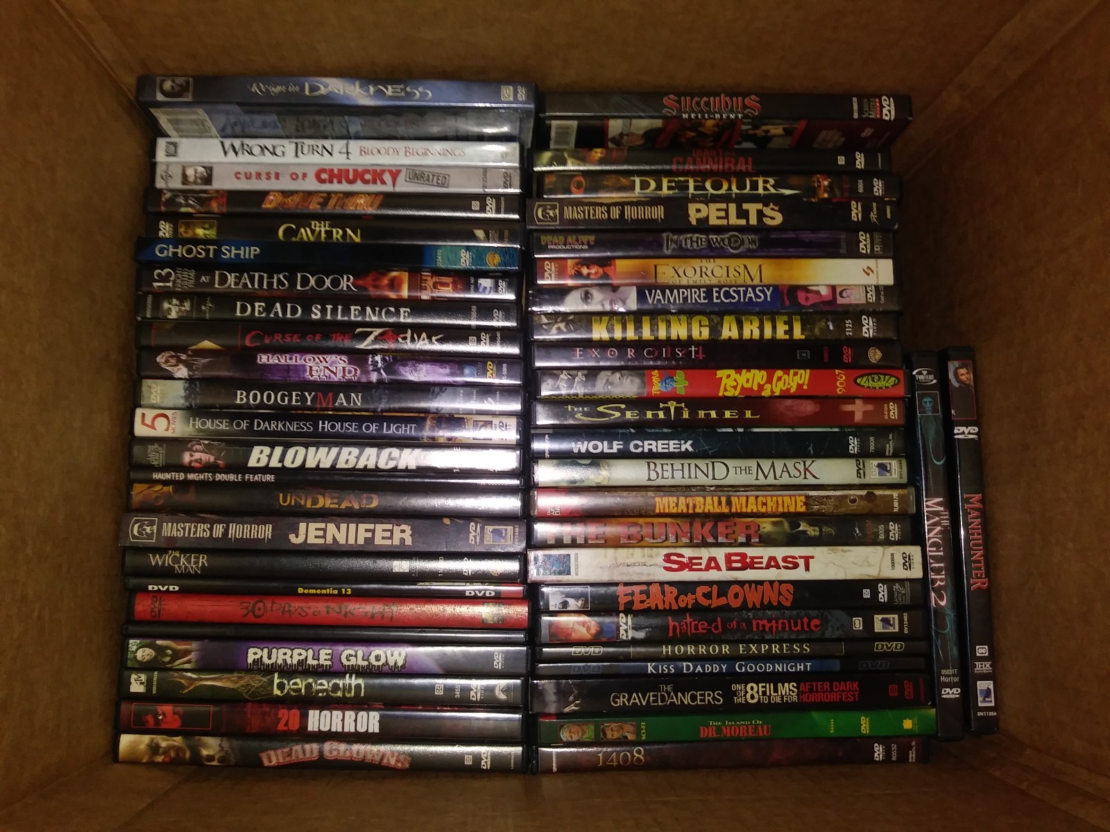 Horror Dvd Lot of 52 Dvd's Cult Horror
