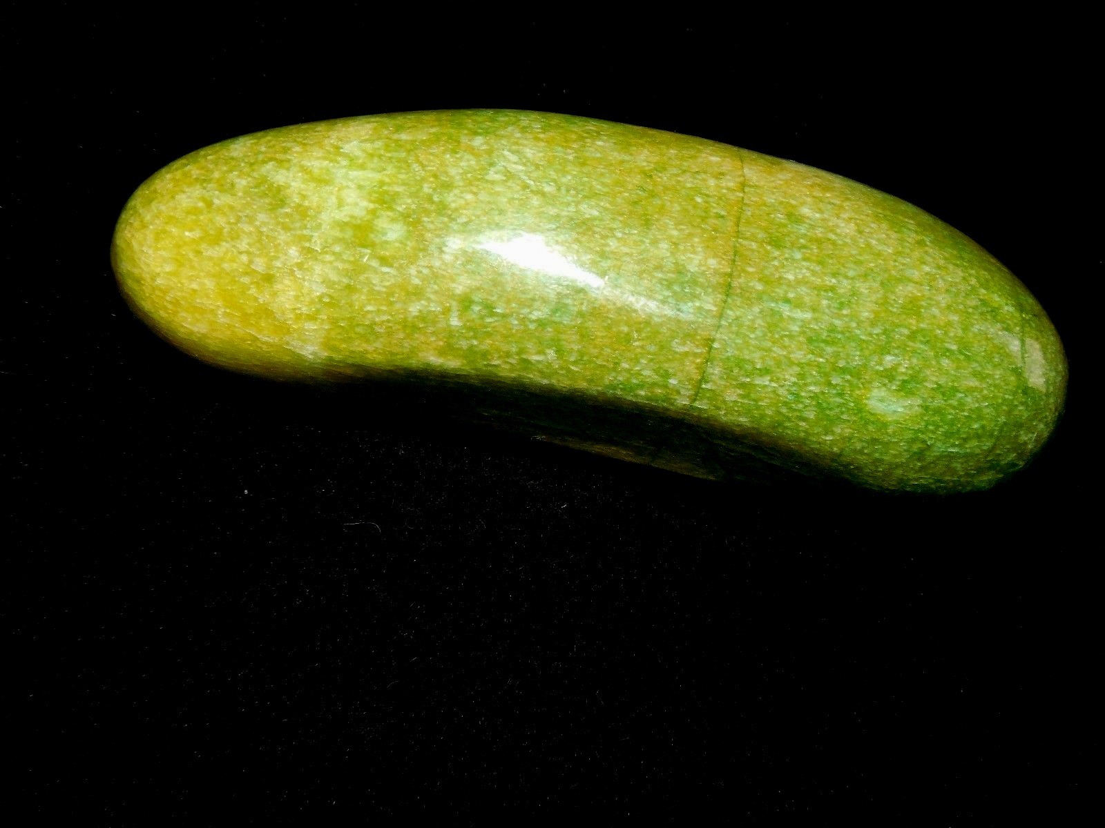 VINTAGE HIGH GLOSS ALABASTER STONE CUCUMBER FRUIT VEGETABLES