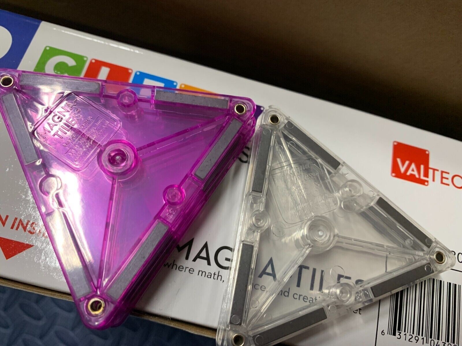 Special Edition-Magna Tiles 100-Piece Clear Colors Magnetic Building Tiles NIBOX