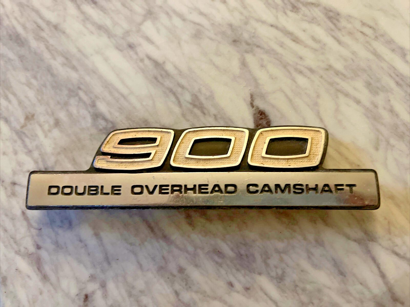 Vintage Kawasaki “900 Double Overhead Camshaft” Side Cover Badge Emblem Kz900 Z1 Vintage Kawasaki “900 Double Overhead Camshaft” Side Cover Badge Emblem Kz900 Z1