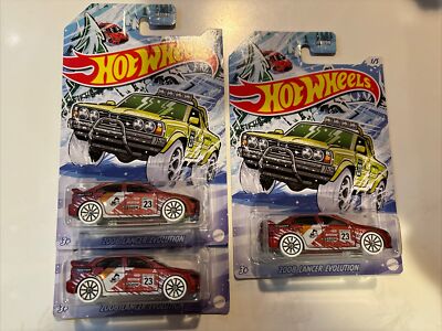 Hot Wheels Holiday 2008 Lancer Evolution (lot of 3)