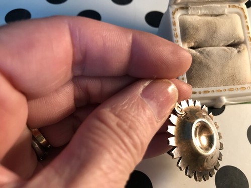 Vintage Anton Michelson Sterling Enameled Daisy Pendant Denmark