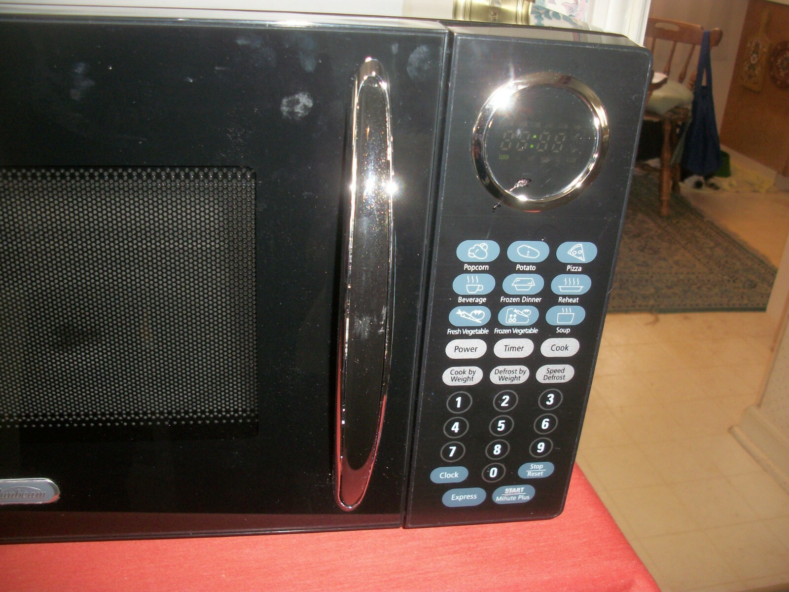 Sunbeam Microwave Oven 900 Watts SGB8901 0.9 Cubic Feet Black