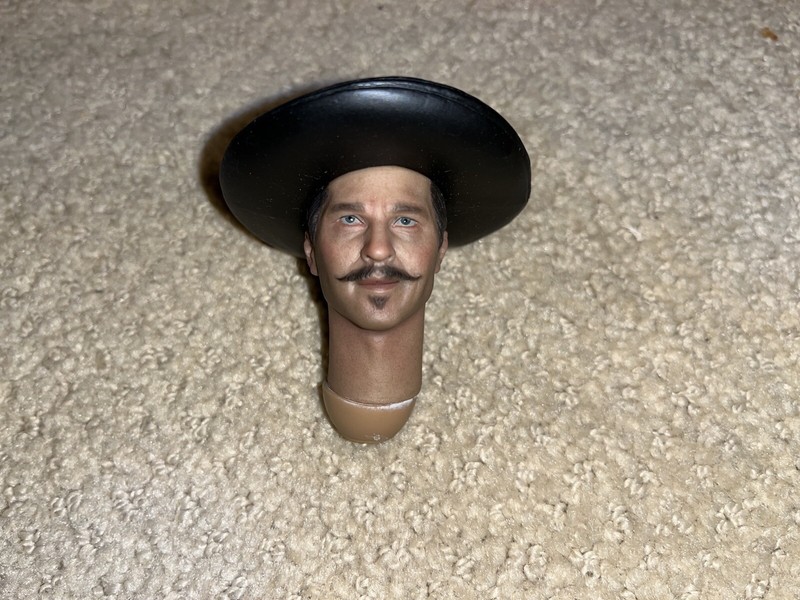 Present Toys 1:6 custom scale Doc Holliday Val Kilmer head Holiday Tombstone