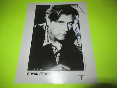 SIGNED / AUTOGRAPHED BRYAN FERRY ( ROXY MUSIC ) 8 X 10 PRESS PHOTO