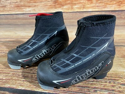 Alpina T10 Nordic Cross Country Ski Boots Kids Size EU26 US9 for