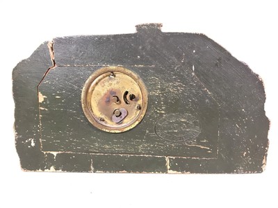 Antique LUX Bungalow Clock #1 HOUSE HOME mantle 20s 30s HAND PAINTED Vintage