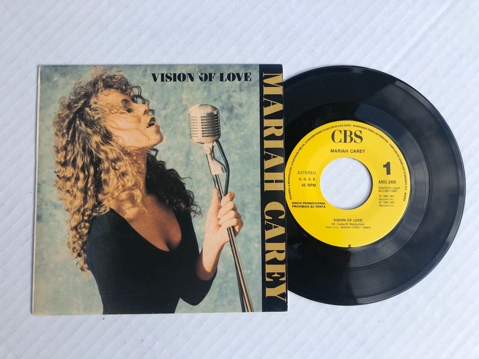 [見本盤]マライア・キャリー VISION OF LOVE 8cm single Mariah Carey – Vision Of Love – Vinyl (7