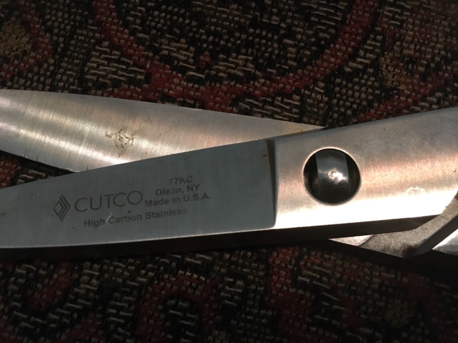 CUTCO WHITE Kitchen Scissors Take Apart Shears #77 USA *NICE CONDITION*