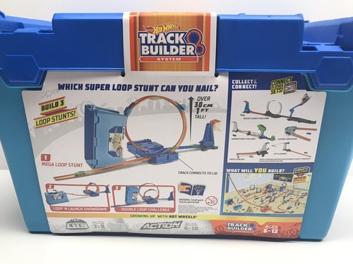 Mattel Hot Wheels Track Builder System Multi Loop Box Playset Blue Age 6-12 NIB
