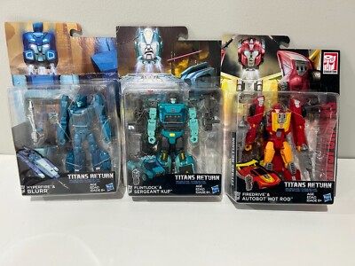 Transformers Titans Return Headmasters lot Hotrod Kup & Blurr