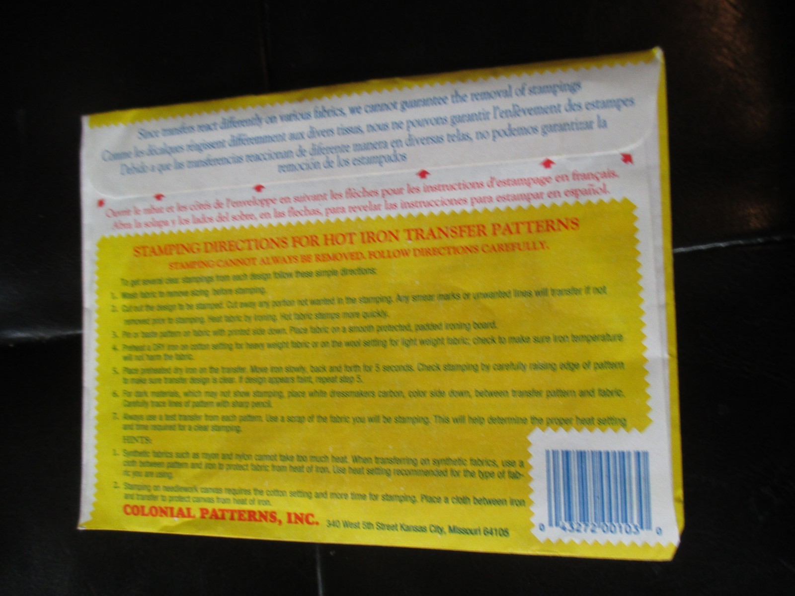 VINTAGE Aunt Martha's IRON-ON Embroidery TRANSFERS - #3982 KITTEN CHORES