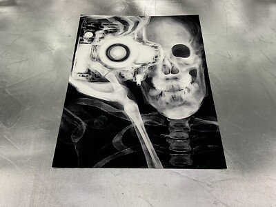 The Skull Art Print 8.5 x11  Original Art Grotesque Art Dark Renaissance
