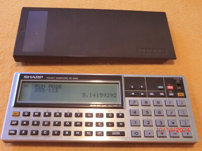 VINTAGE Sharp PC-1360 BASIC Pocket Computer w/32K RAM Card