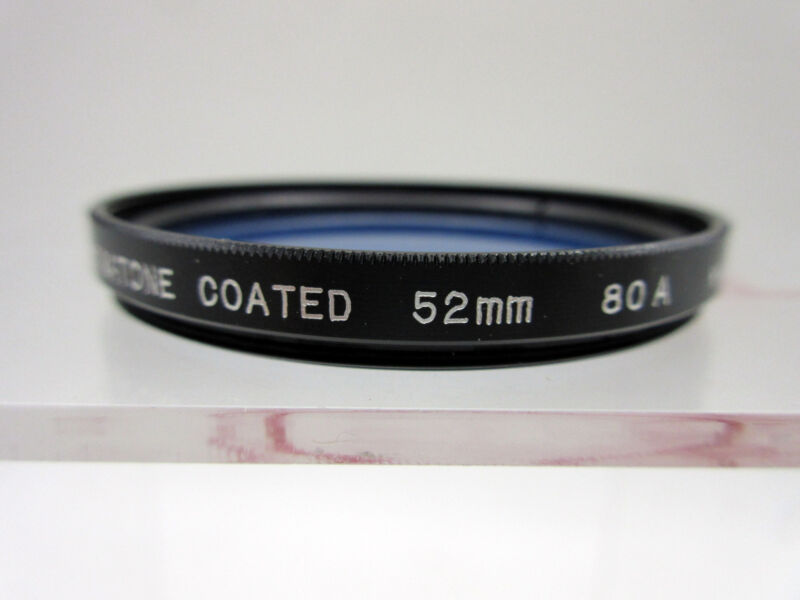 New Spiratone 52mm Coated 80a Color Conversion Glass Filter Made In Japan